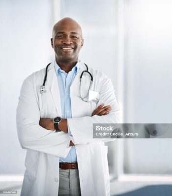 Shot of a confident young doctor working in a hospital